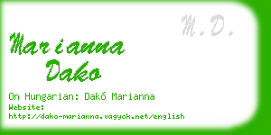 marianna dako business card