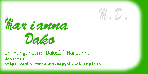 marianna dako business card